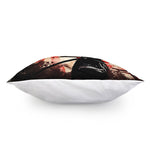 Red Rising Sun Samurai Print Pillow Cover