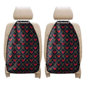Red Rooster Pattern Print Car Seat Organizers