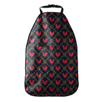 Red Rooster Pattern Print Car Seat Organizers