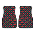 Red Rooster Pattern Print Front Car Floor Mats