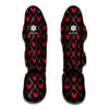 Red Rooster Pattern Print Muay Thai Shin Guard