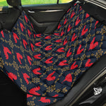 Red Rooster Pattern Print Pet Car Back Seat Cover