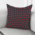 Red Rooster Pattern Print Pillow Cover