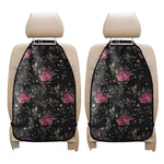 Red Rose Floral Pattern Print Car Seat Organizers