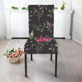 Red Rose Floral Pattern Print Dining Chair Slipcover