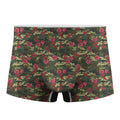 Red Rose Flower Camouflage Print Men's Boxer Briefs