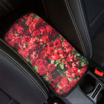 Red Rose Flower Print Car Center Console Cover