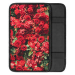 Red Rose Flower Print Car Center Console Cover