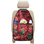 Red Rose Flower Print Car Seat Organizers