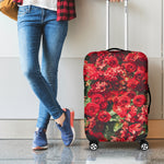 Red Rose Flower Print Luggage Cover