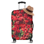 Red Rose Flower Print Luggage Cover