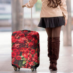 Red Rose Flower Print Luggage Cover
