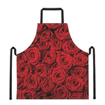 Red Rose Print Apron