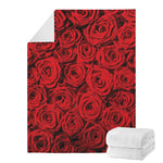 Red Rose Print Blanket