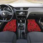 Red Rose Print Front Car Floor Mats