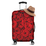 Red Rose Print Luggage Cover