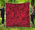 Red Rose Print Quilt