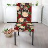 Red Rose Skull Pattern Print Dining Chair Slipcover