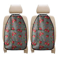 Red Roses Houndstooth Pattern Print Car Seat Organizers