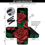 Red Roses Tattoo Print Armchair Protector