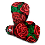 Red Roses Tattoo Print Boxing Gloves