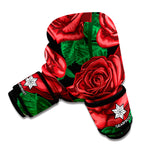 Red Roses Tattoo Print Boxing Gloves