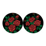 Red Roses Tattoo Print Car Coasters