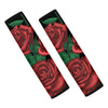 Red Roses Tattoo Print Car Seat Belt Covers