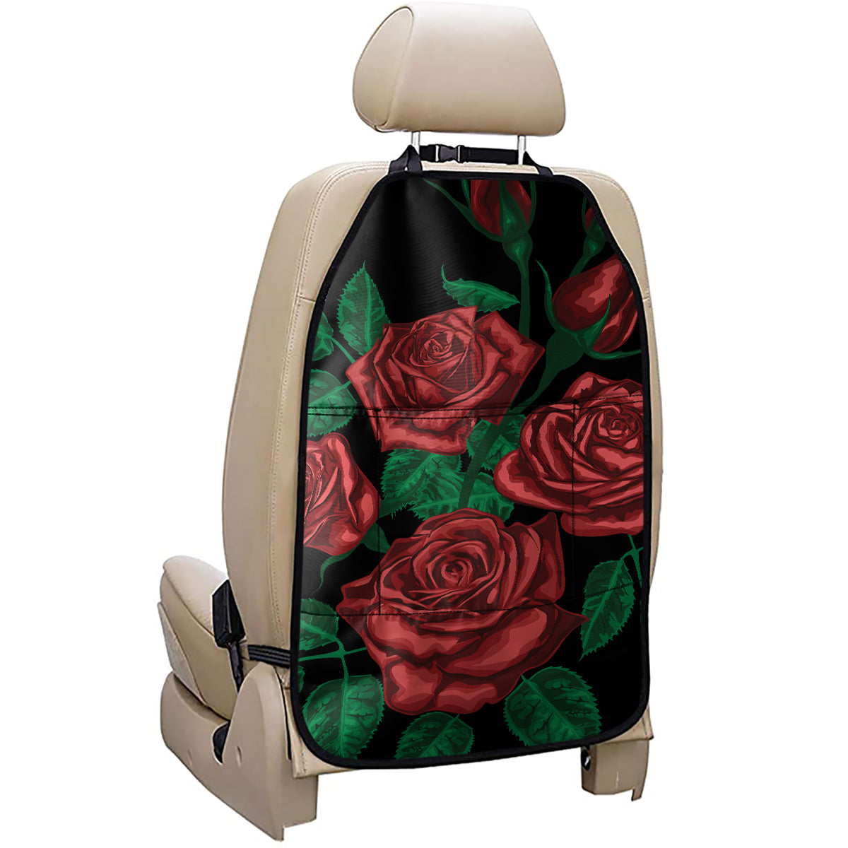 Red Roses Tattoo Print Car Seat Organizers