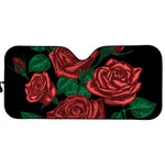 Red Roses Tattoo Print Car Sun Shade