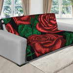 Red Roses Tattoo Print Futon Protector