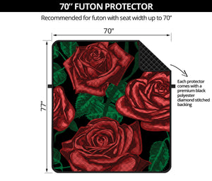 Red Roses Tattoo Print Futon Protector