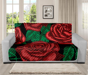 Red Roses Tattoo Print Futon Protector