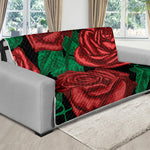 Red Roses Tattoo Print Futon Protector