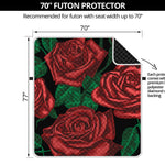 Red Roses Tattoo Print Futon Protector