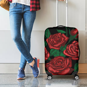 Red Roses Tattoo Print Luggage Cover