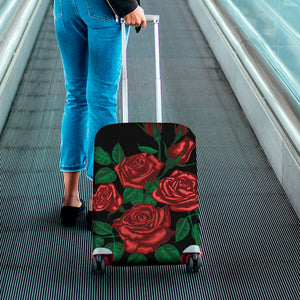 Red Roses Tattoo Print Luggage Cover