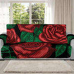 Red Roses Tattoo Print Oversized Sofa Protector