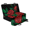 Red Roses Tattoo Print Pet Car Back Seat Cover