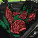 Red Roses Tattoo Print Pet Car Back Seat Cover