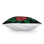 Red Roses Tattoo Print Pillow Cover