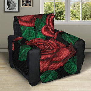 Red Roses Tattoo Print Recliner Protector