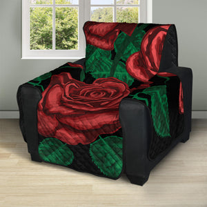 Red Roses Tattoo Print Recliner Protector