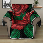 Red Roses Tattoo Print Recliner Protector