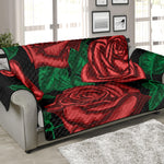 Red Roses Tattoo Print Sofa Protector