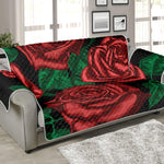 Red Roses Tattoo Print Sofa Protector