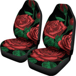 Red Roses Tattoo Print Universal Fit Car Seat Covers