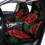 Red Roses Tattoo Print Universal Fit Car Seat Covers