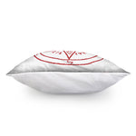 Red Satanic Pentagram Symbol Print Pillow Cover