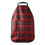 Red Scottish Tartan Pattern Print Car Seat Organizers